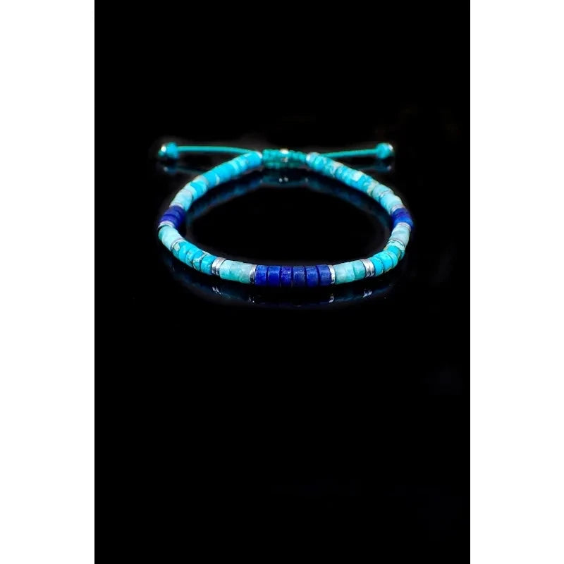 Bracelet Ajustable en Pierres Naturelles 4 mm – Unisexe, Élégant et Symbolique