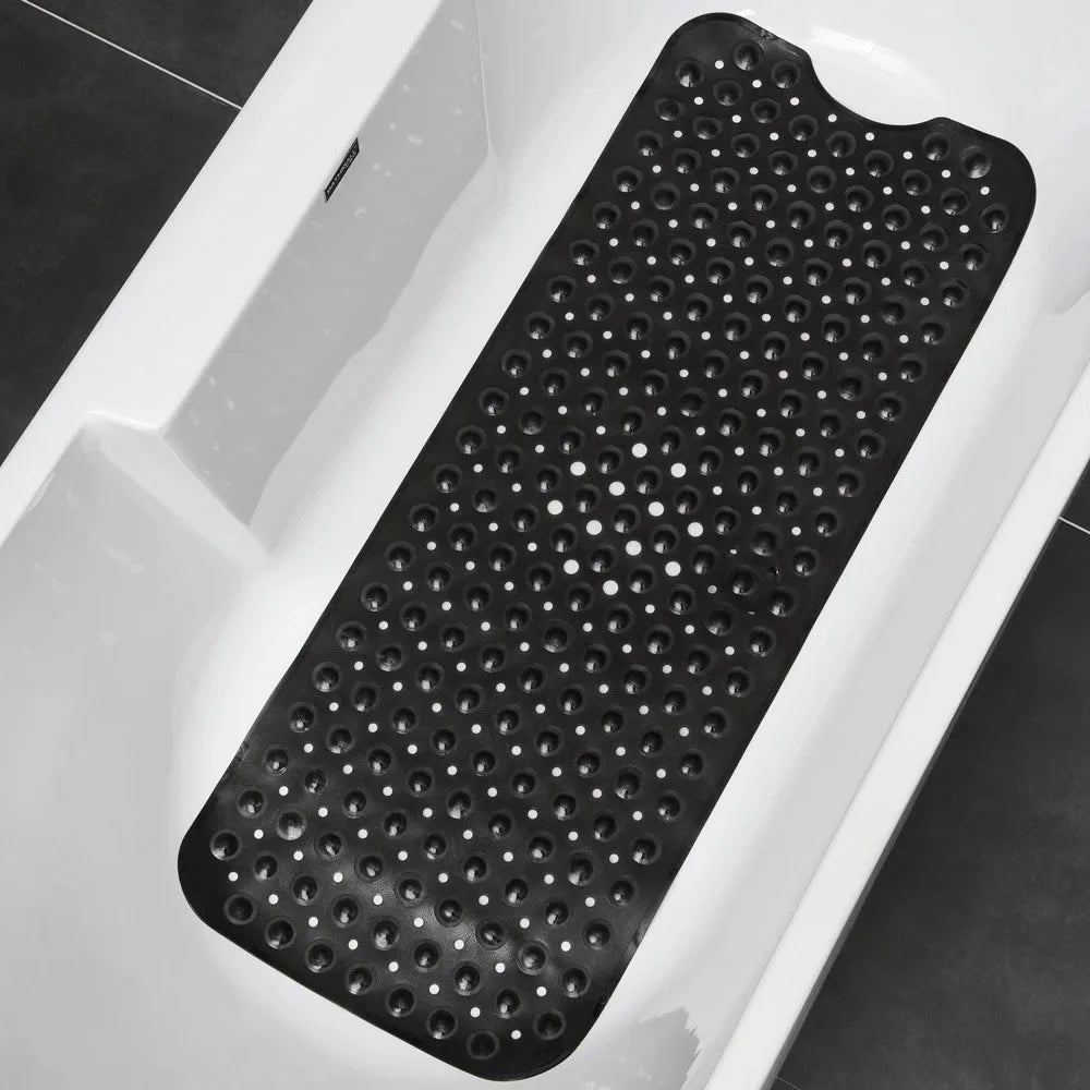 Tapis de Bain Antidérapant 40x100 cm – PVC avec Ventouses et Surface Massante