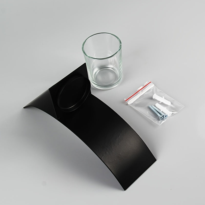 Porte-Bougie Mural en Métal Noir 3D – Élégant et Romantique pour Maison ou Mariage