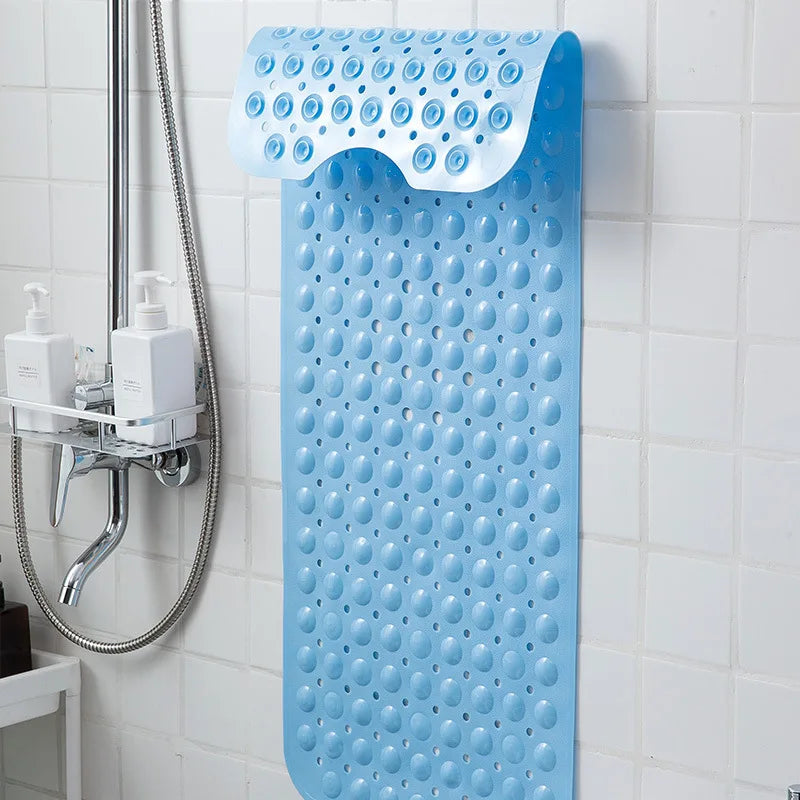 Tapis de Bain Antidérapant 40x100 cm – PVC avec Ventouses et Surface Massante