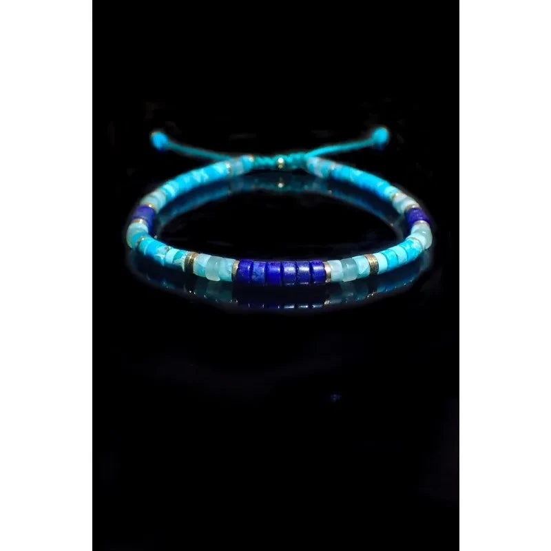 Bracelet Ajustable en Pierres Naturelles 4 mm – Unisexe, Élégant et Symbolique