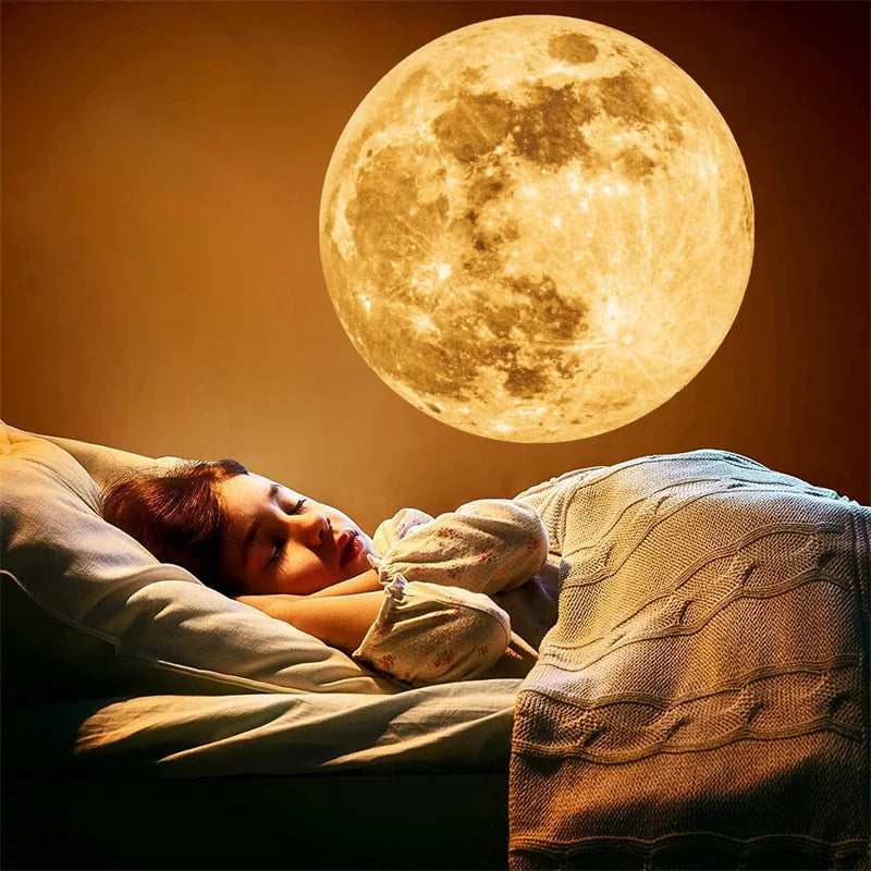 Lampe de Projection Terre & Lune – Projecteur d’Ambiance LED Rechargeable, Étoiles & Planètes, Veilleuse Décorative pour Chambre d’Enfant