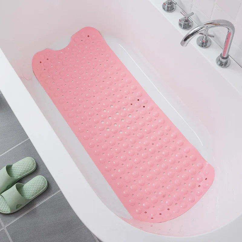 Tapis de Bain Antidérapant 40x100 cm – PVC avec Ventouses et Surface Massante