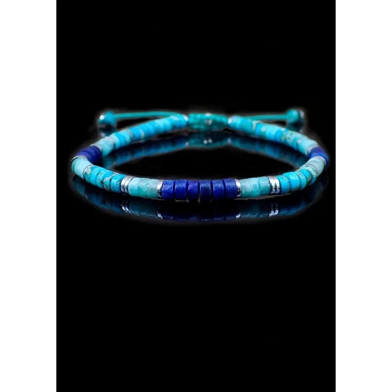 Bracelet Ajustable en Pierres Naturelles 4 mm – Unisexe, Élégant et Symbolique