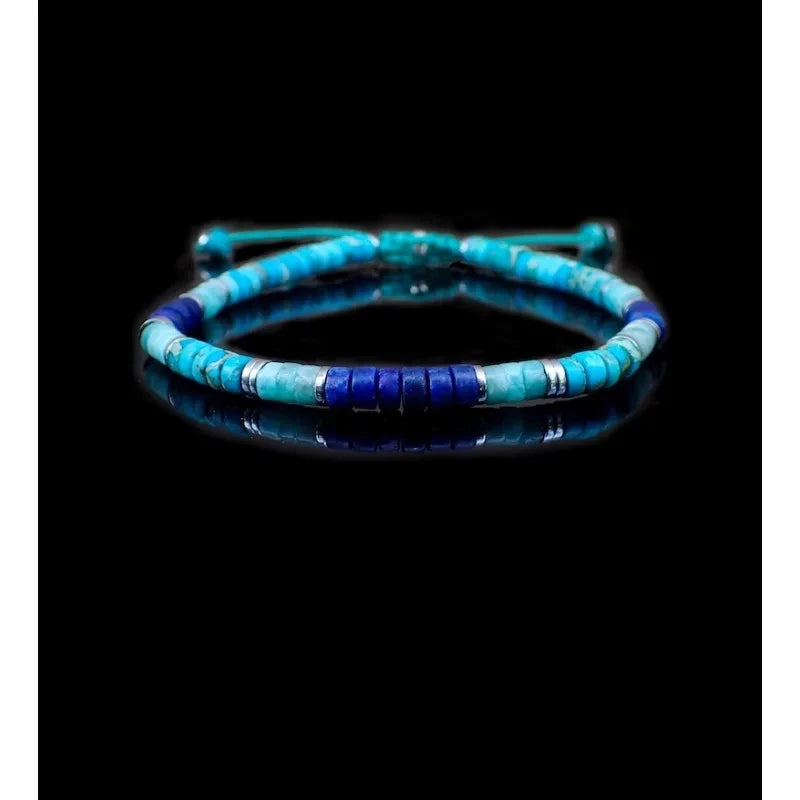 Bracelet Ajustable en Pierres Naturelles 4 mm – Unisexe, Élégant et Symbolique