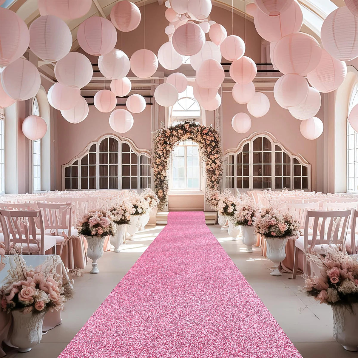 Tapis de Cérémonie Doré Antidérapant – Allée de Mariage et Événements