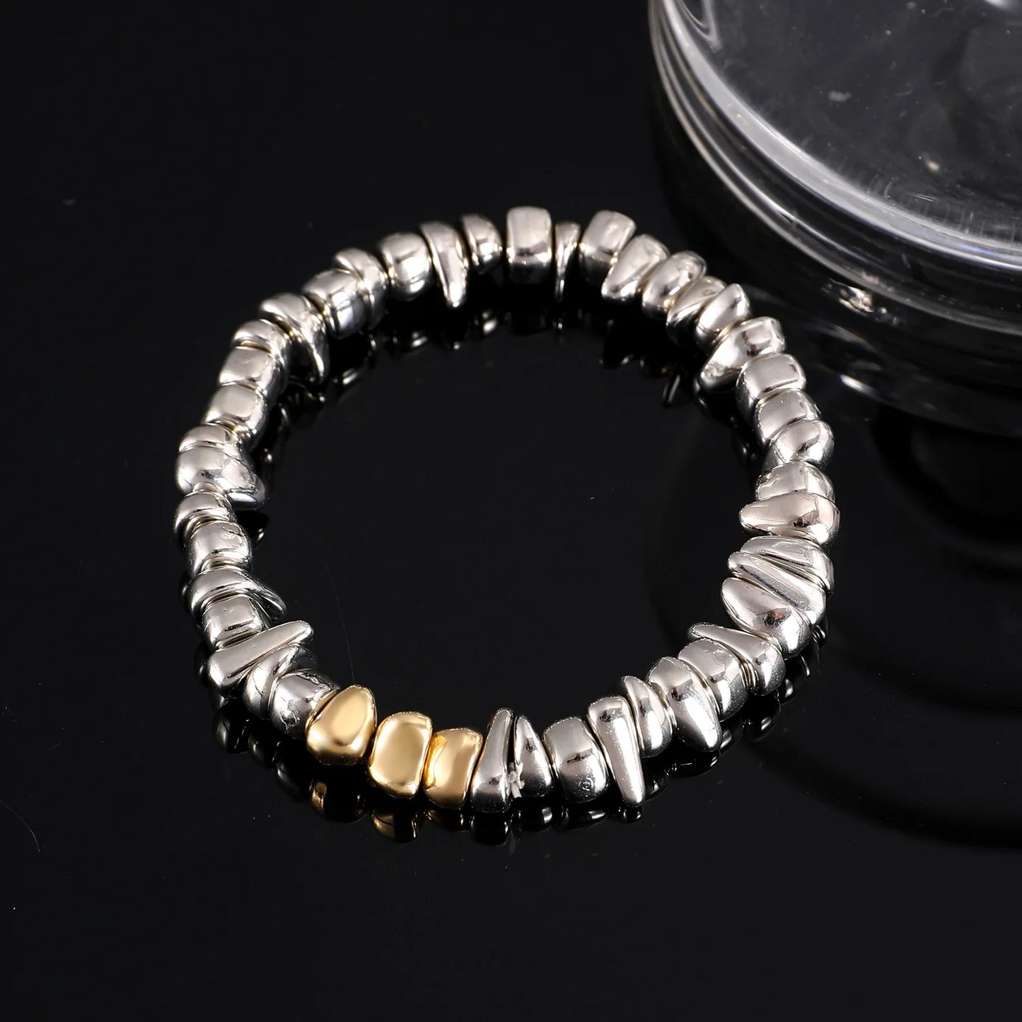 Bracelet Étoiles Argenté Double Rang – Bijou Élégant pour Femme | Cozylab