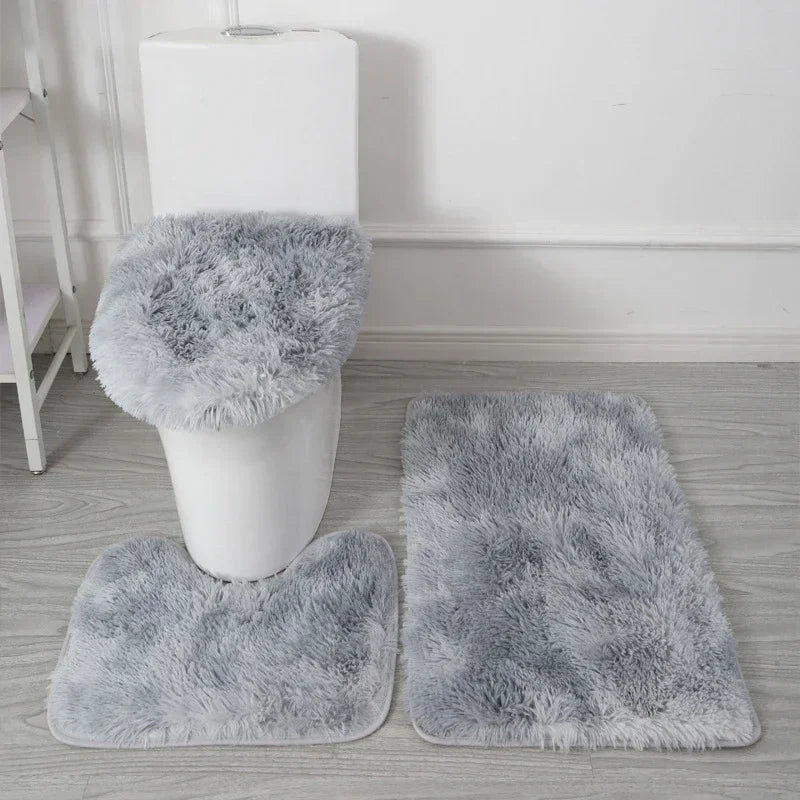 Set Tapis Salle de Bain 3 Pièces Antidérapant Luxe