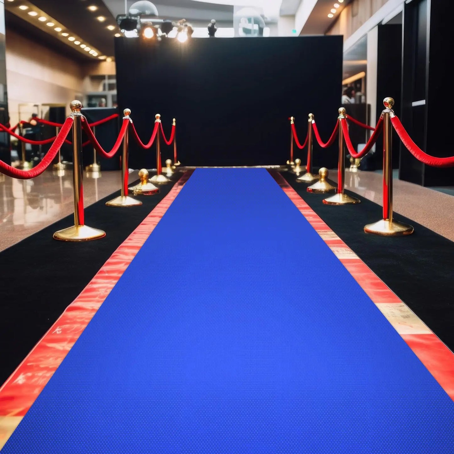 Tapis de Mariage Antidérapant – Bleu, Blanc et Rouge pour Cérémonie et Événements