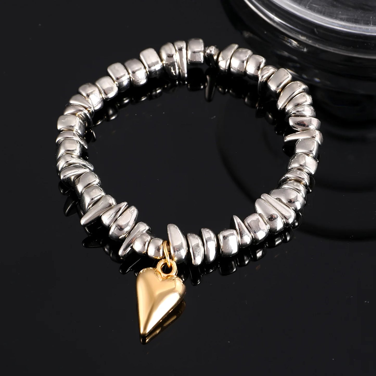 Bracelet Étoiles Argenté Double Rang – Bijou Élégant pour Femme | Cozylab