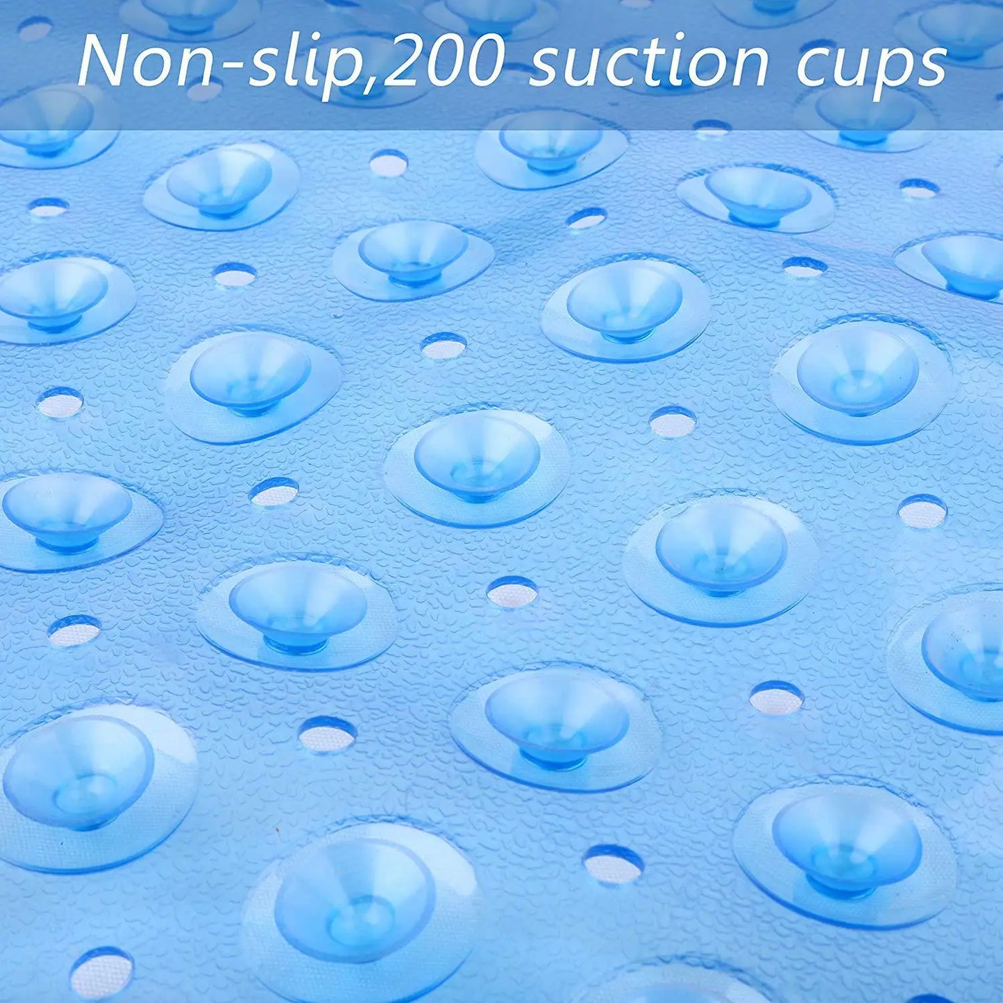 Tapis de Bain Antidérapant 40x100 cm – PVC avec Ventouses et Surface Massante