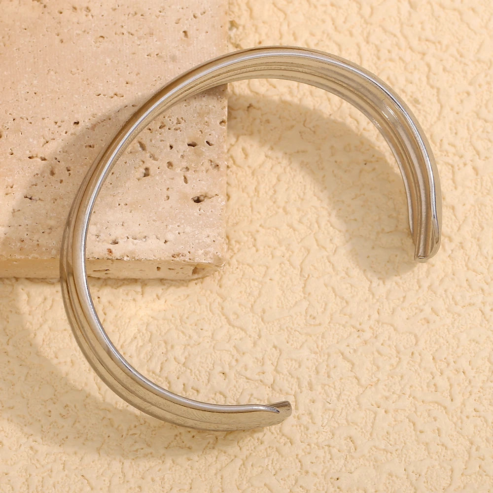 Bracelet Minimaliste Double Couche Doré – Style Chic en Acier Inoxydable 18K | Cozylab